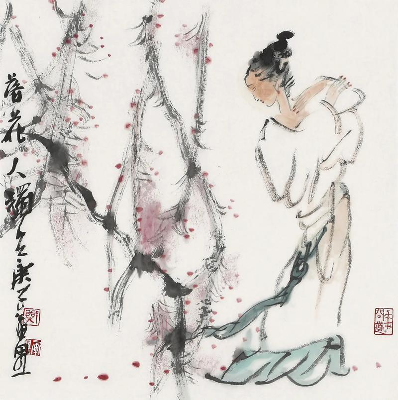 上联：犹看花落辞春去
下联：[玫瑰]

网络图片/诚谢侵删