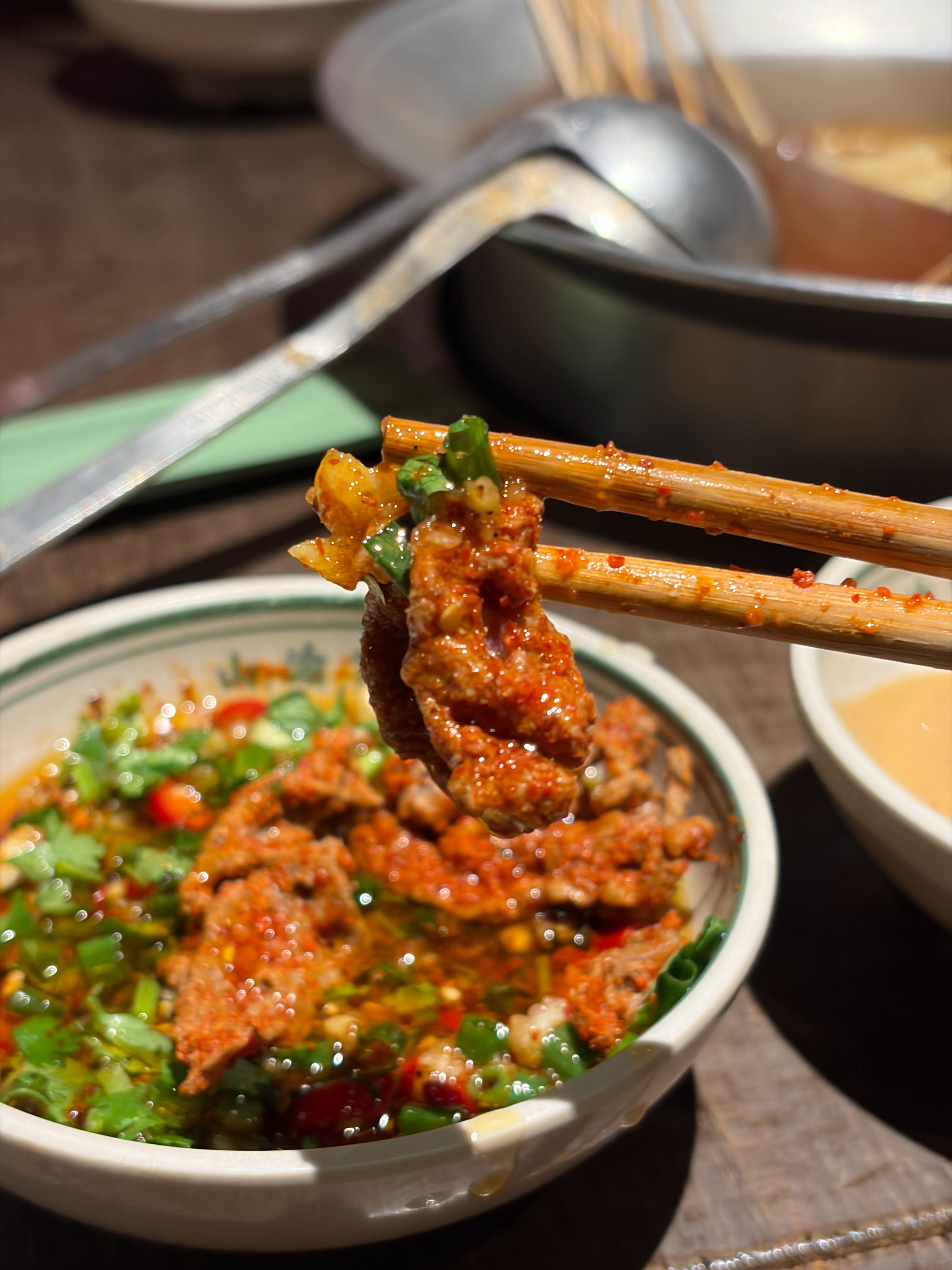 老板我点的减肥餐牛肉，你怎么给我串起来还配个油碟啊