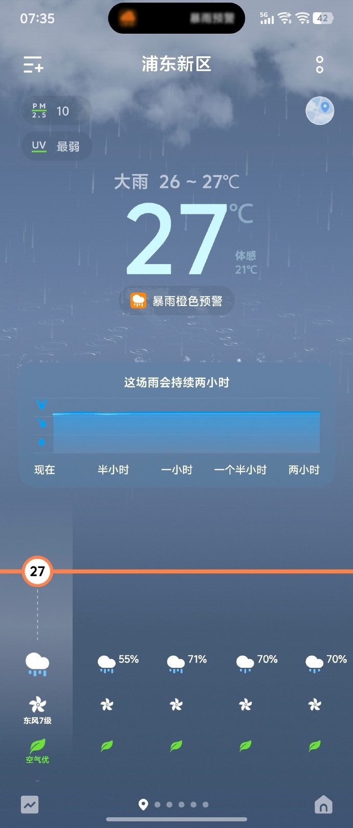 白海豚 上班台风白海豚带来上海暴雨，恶劣天气给通勤上班族带来极大出行困扰。 
