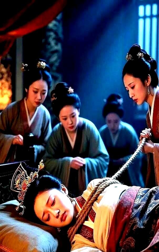 51年，孙权病重，年轻的皇后潘淑日夜照顾，疲惫不堪

当年画师溜进织布房时，谁都