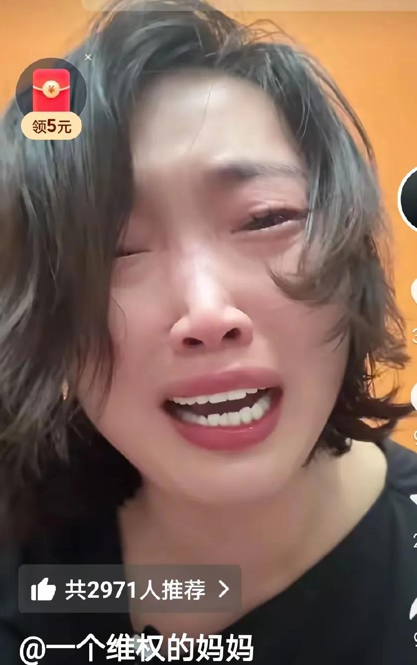 这位维权妈妈视频里呼天抢地的骂田老师不是人，污蔑田老师的人格，诬陷田老师虐待他的