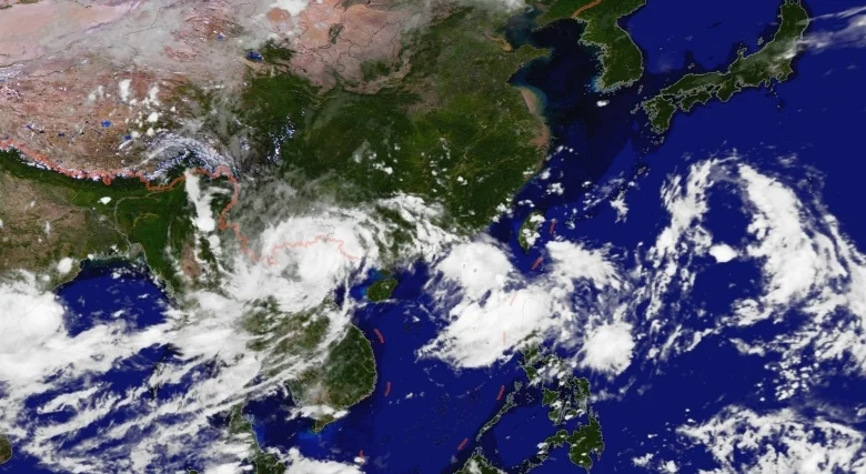 台风摩羯残余云系预报