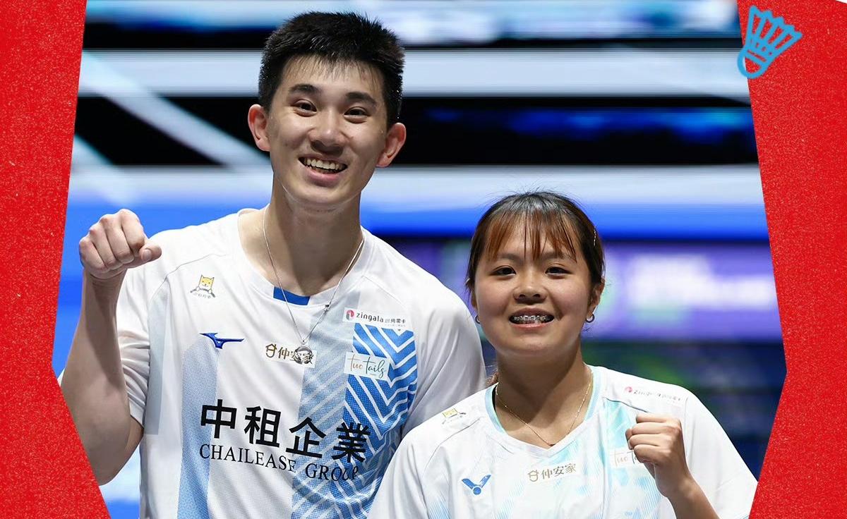 一黑到底！刚刚结束的全英公开赛混双决赛，首次杀进世巡赛决赛的中国台北组合叶宏蔚/