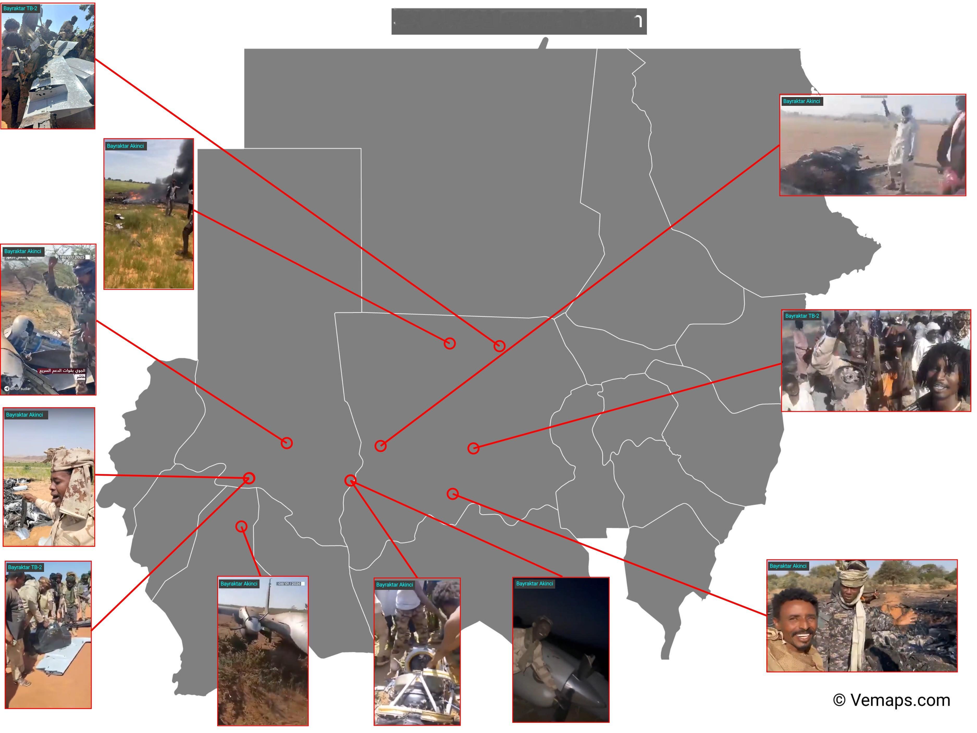 烽火问鼎计划  🇸🇩 过去 13 个月中苏丹军队无人机损失情况：7 架 🇹
