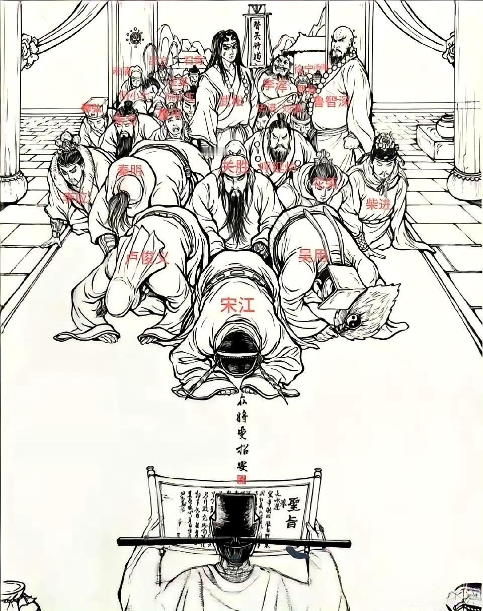 跪着的被团灭，只有两个站着的得了善终。 ​​​