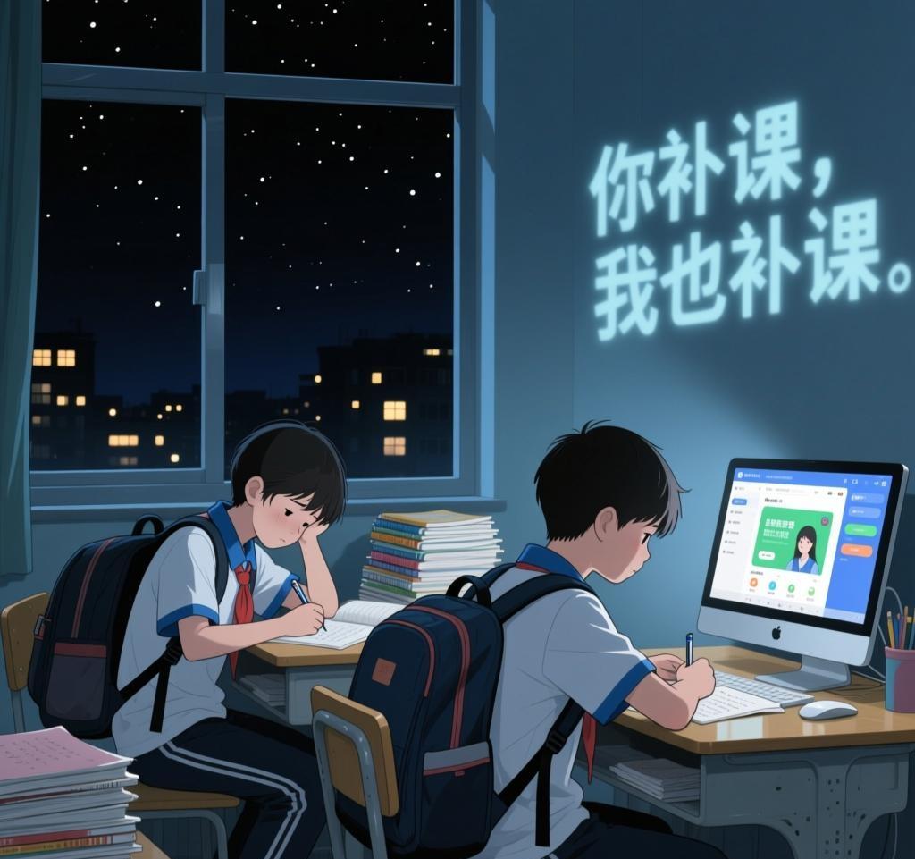 当前初中生补课现象确实非常普遍，形成了