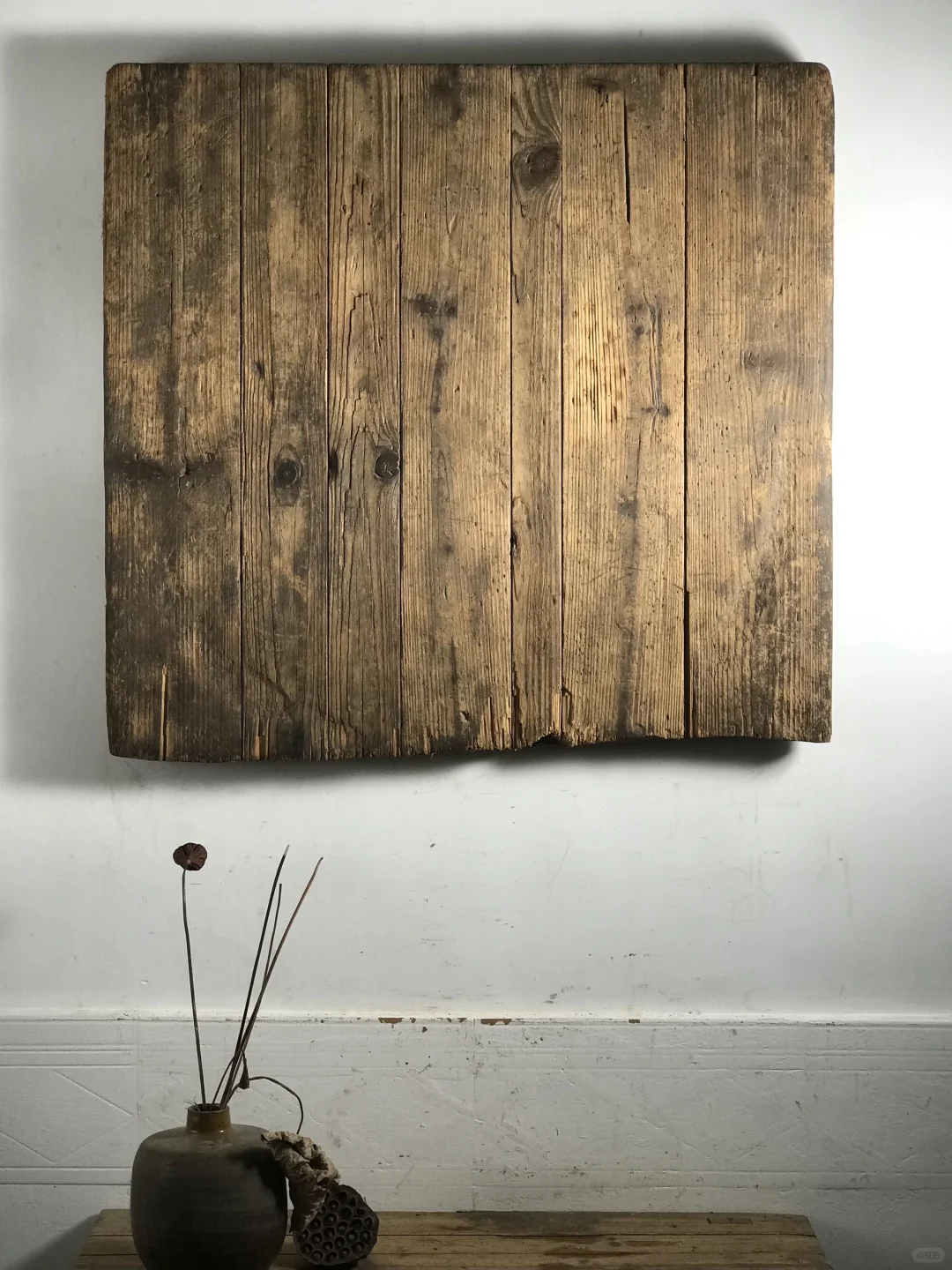 风化木板；纹理干净包浆佳；美食摄影造景道具