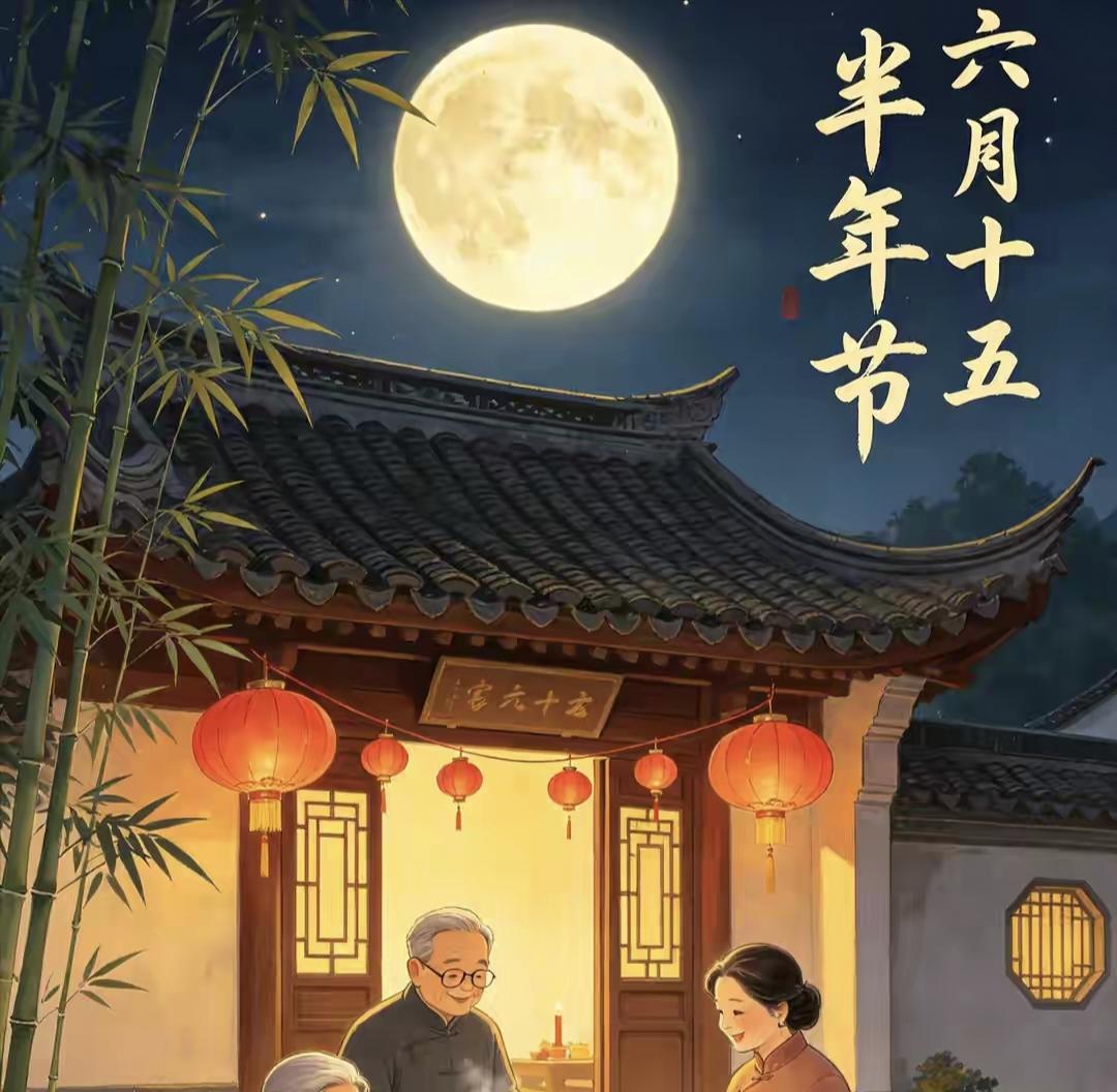 今日六月十五半年节，记得：1晒，2做，3吃，4忌，开启下半年健康顺利！

今天农
