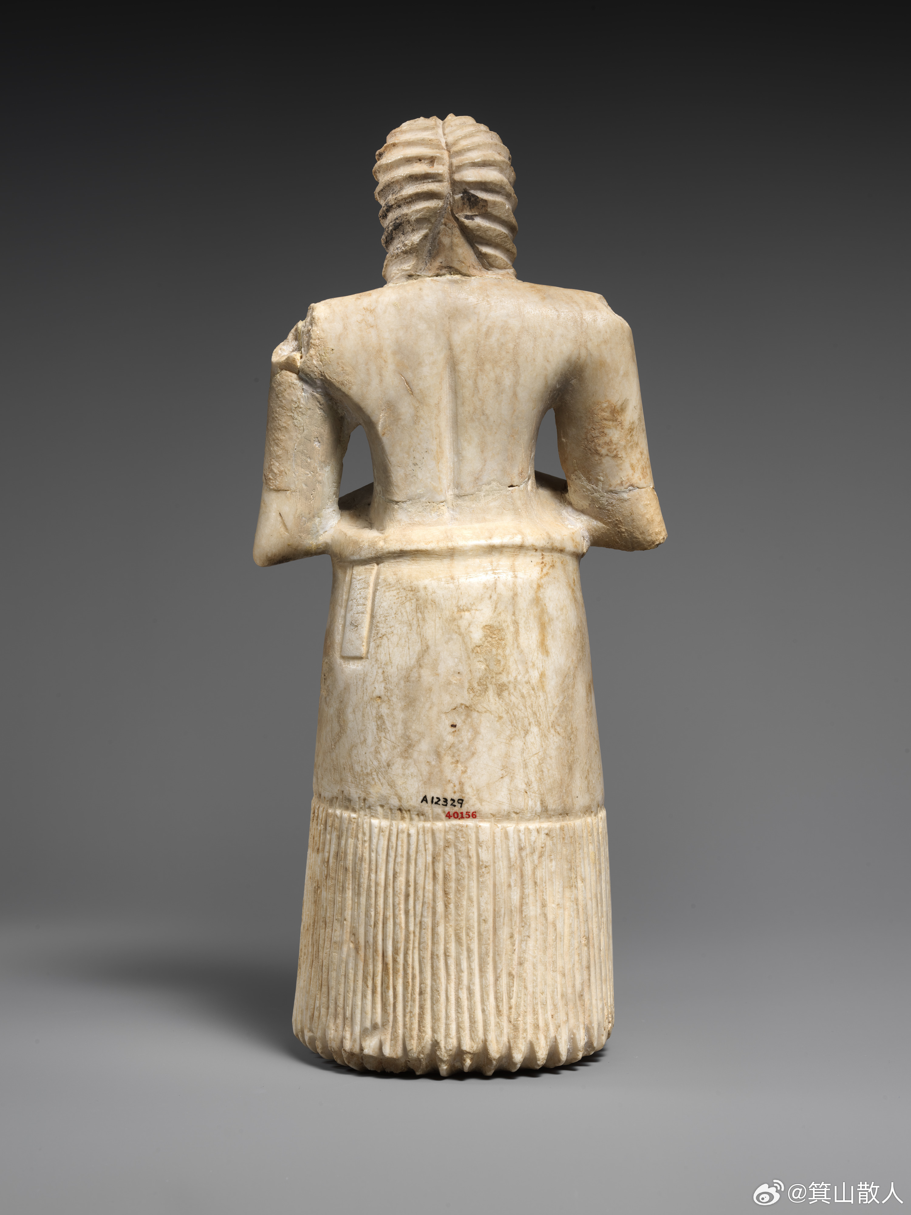 苏美尔神像早王朝时期（公元前2900-2600年）出土于美索不达米亚埃什努纳一处