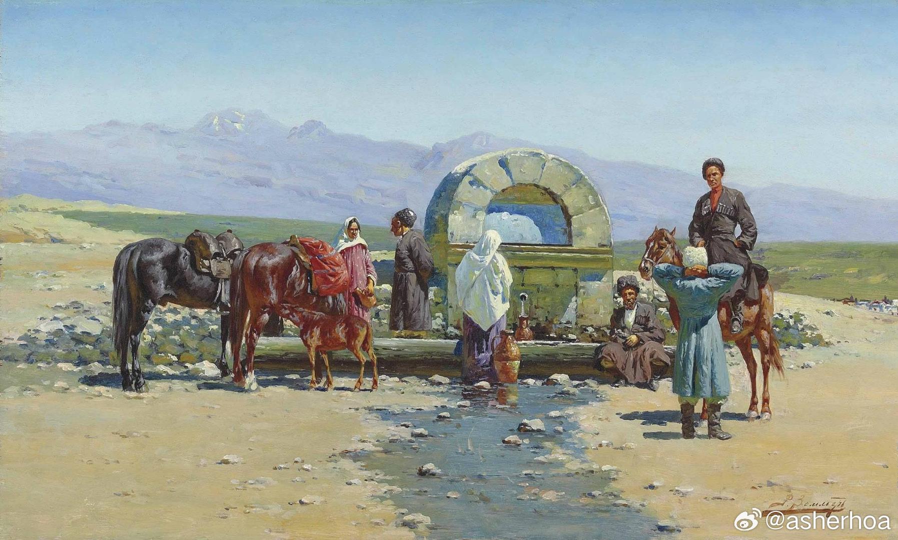 历史知识 俄国画家Richard Zommer（1866 - 1939）1910