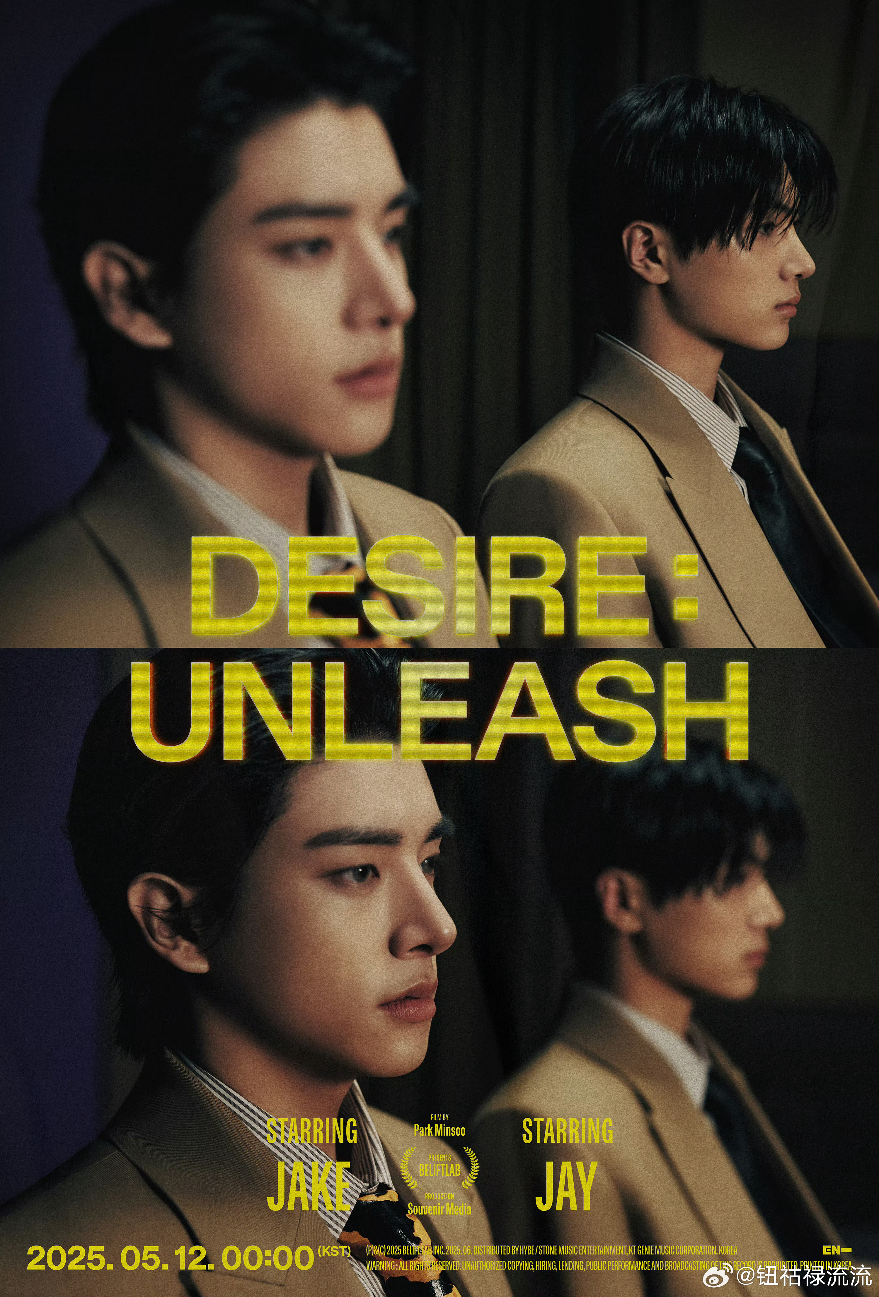 ENHYPEN迷你6辑《DESIRE:UNLEASH》概念电影预告 ​​​