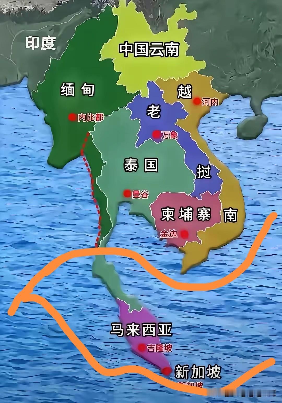 泰国克拉运河已经改成了克拉路桥项目，也就是改成了“海～陆～海”的方式，并且会在2