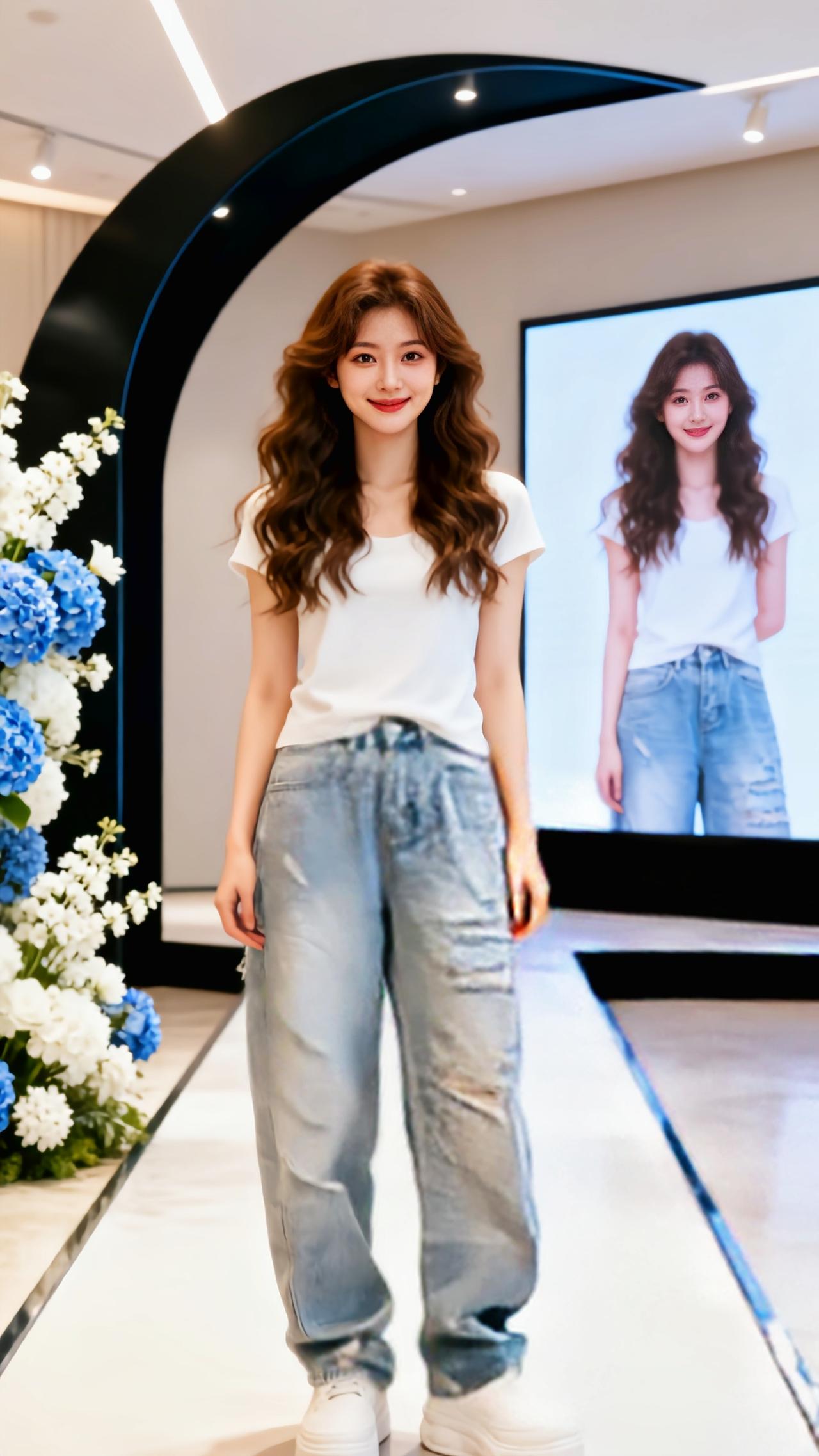 牛仔裤穿搭 秀场 夏天穿搭 美到发光 夏日牛仔裤穿搭大赏