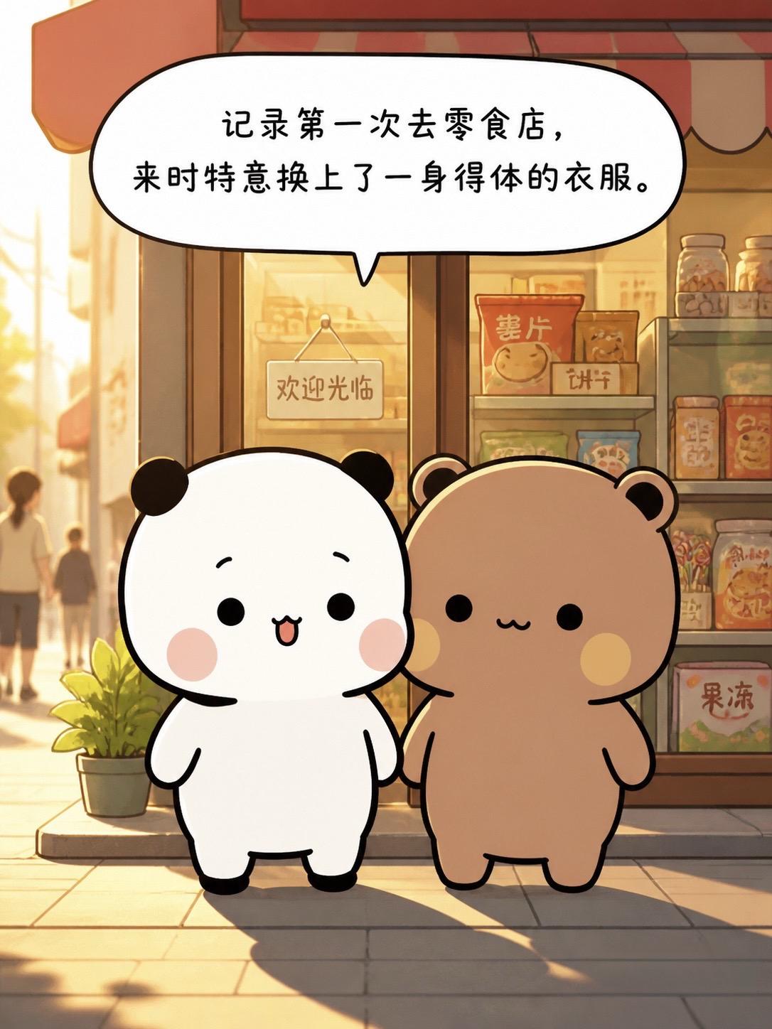 奔波半生，第一次带我80岁的妻子逛零食店。 原作者