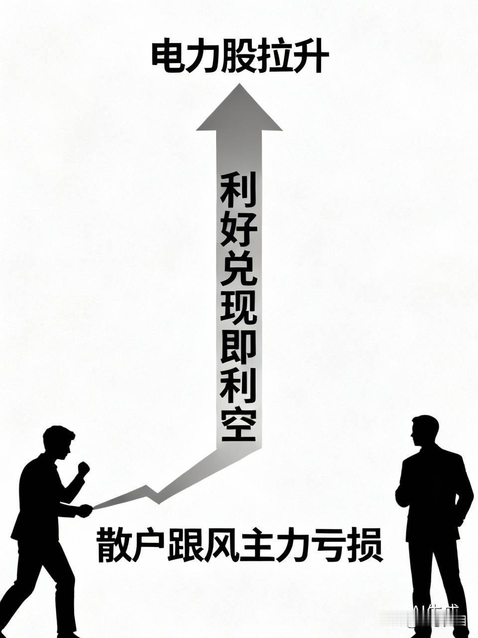 现在最傻的主力才会拉升电力股。常言道，利好兑现就是利空。现在气温高，散户全都买电