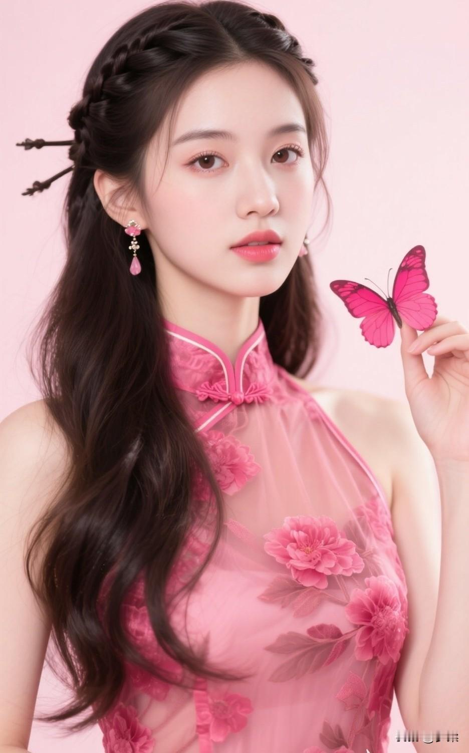 梦幻粉嫩少女风，蝴蝶翩翩起舞🦋💖