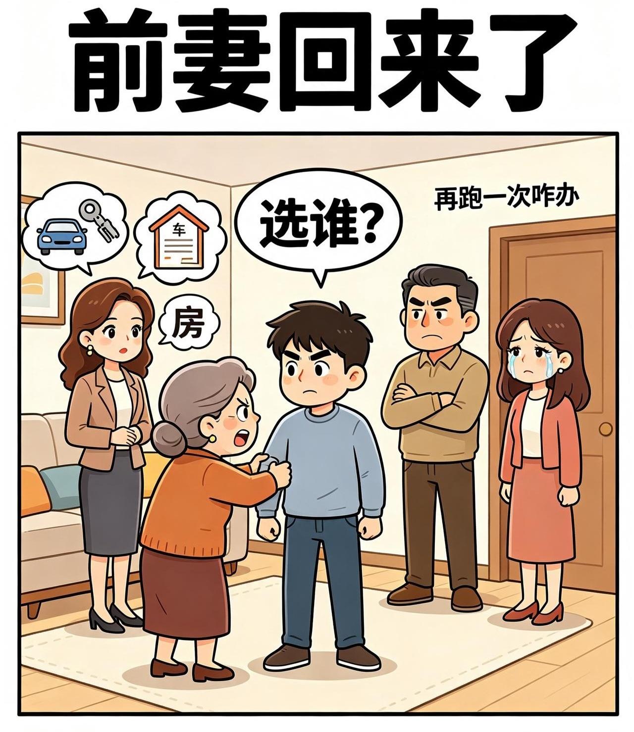 一万块彩礼娶回家的姑娘，居然被前妻一句“二选一”逼跑了？同事家亲戚这事，听得我直