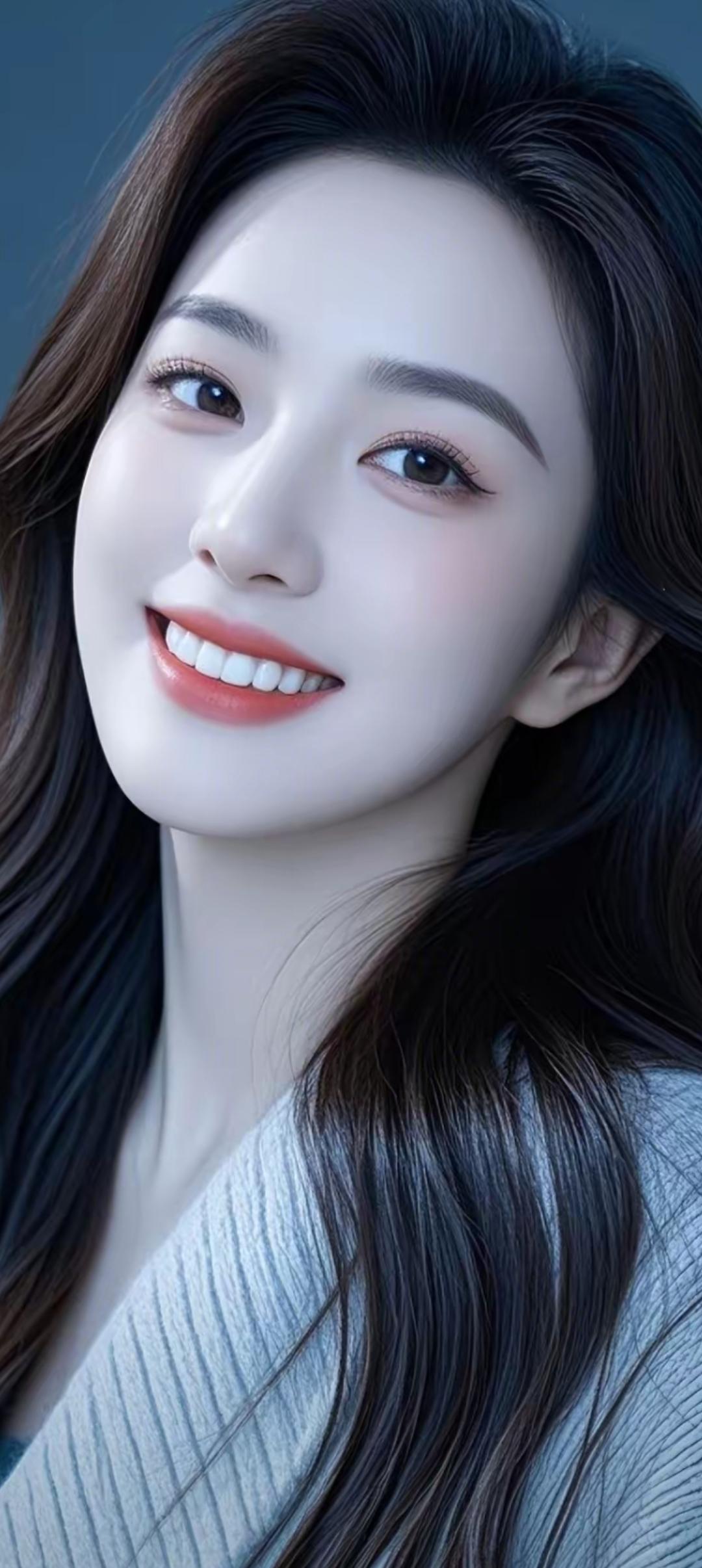 温柔微笑，元气满满的一天！😊✨