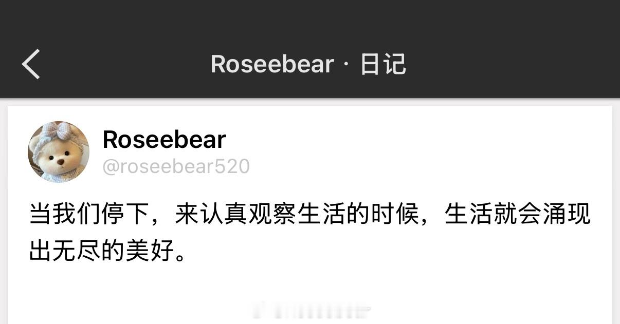 当我们停下，来认真观察生活的时候，生活就会涌现出无尽的美好。 