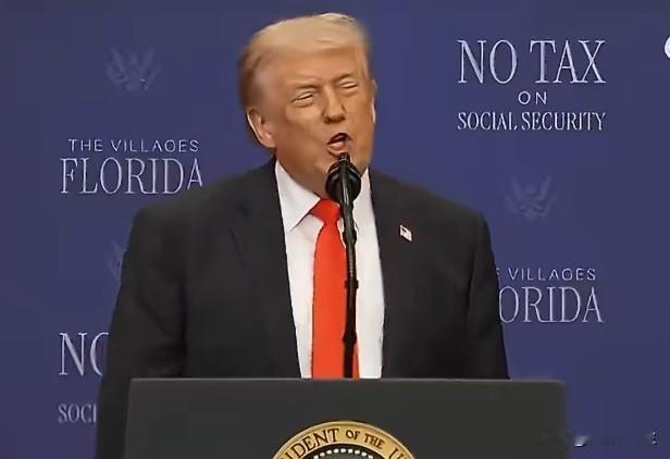 特朗普;“多亏减税，美国老年人拿到了史上最大退税。佛罗里达已向250万老年人发放
