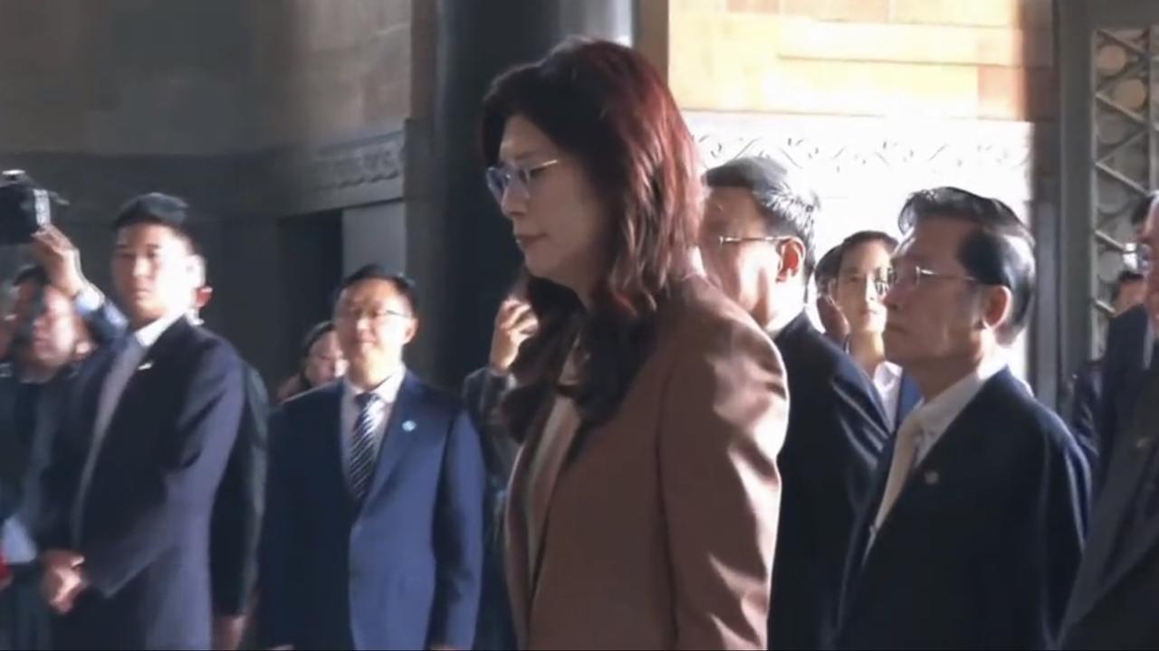 郑丽文在南京中山陵祭拜孙中山，缅怀国父！