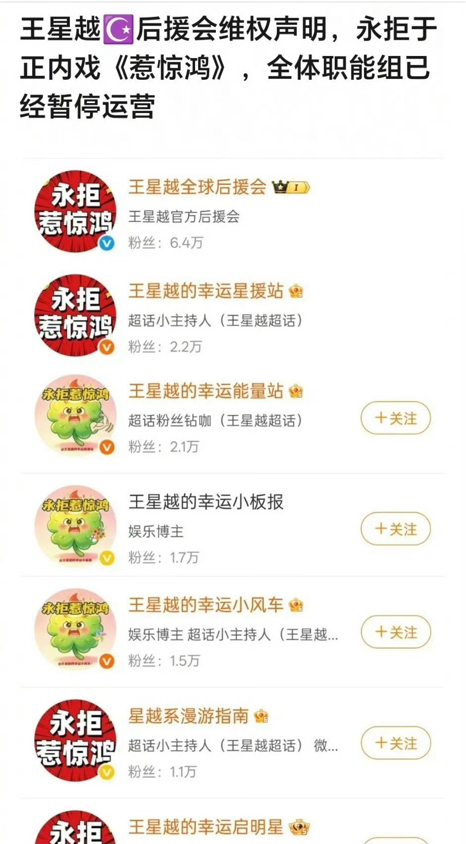 王星越后援会发维权声明，咋了？