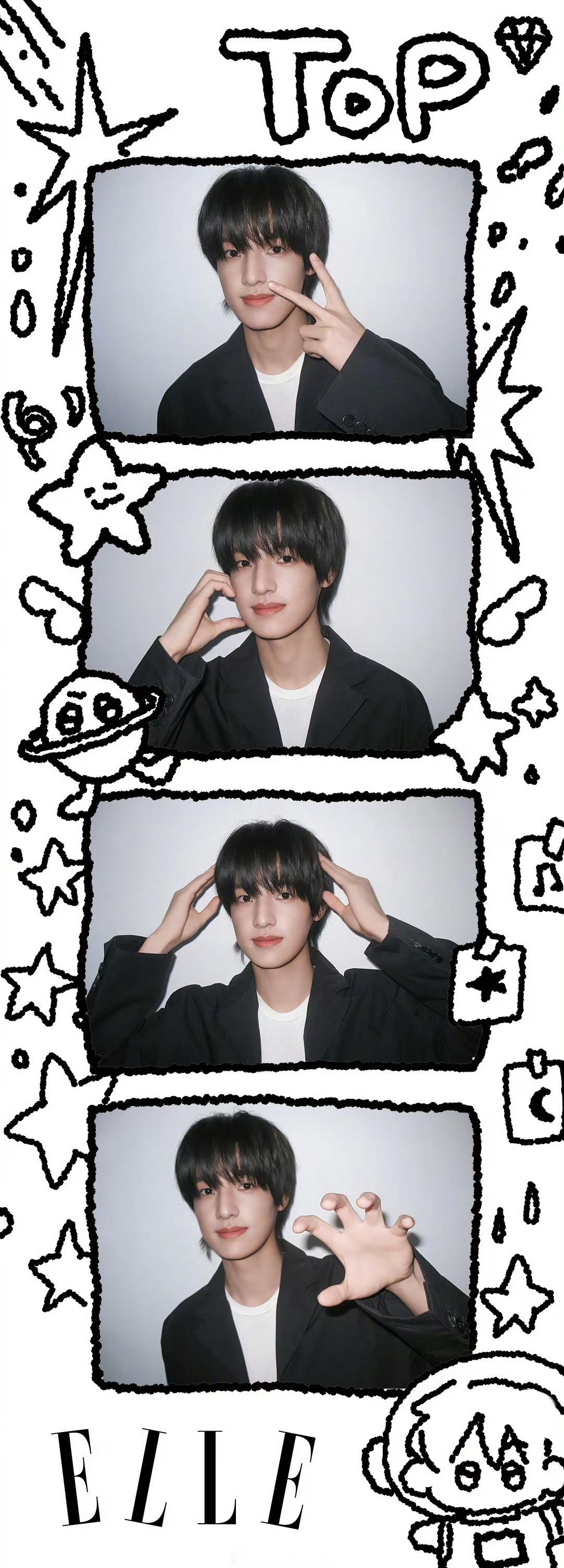 好可爱的人生四格登陆少年ELLE拍的人生四格登陆少年的人生四格