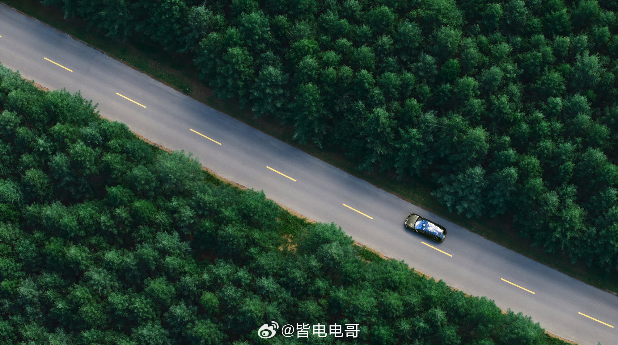 享界S9T的首发车色仙踪绿，还是余总亲自当的车模，看样子就是上次在内蒙拍的宣传图