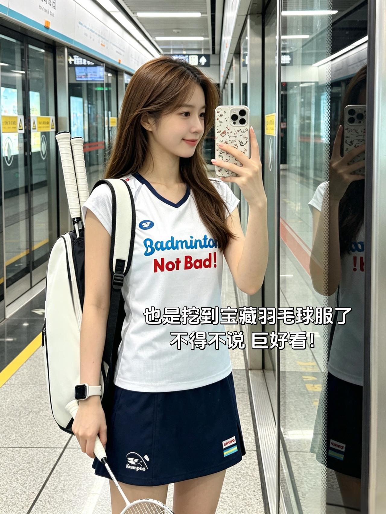 也是挖到宝藏羽毛球服了
不得不说 巨好看！
