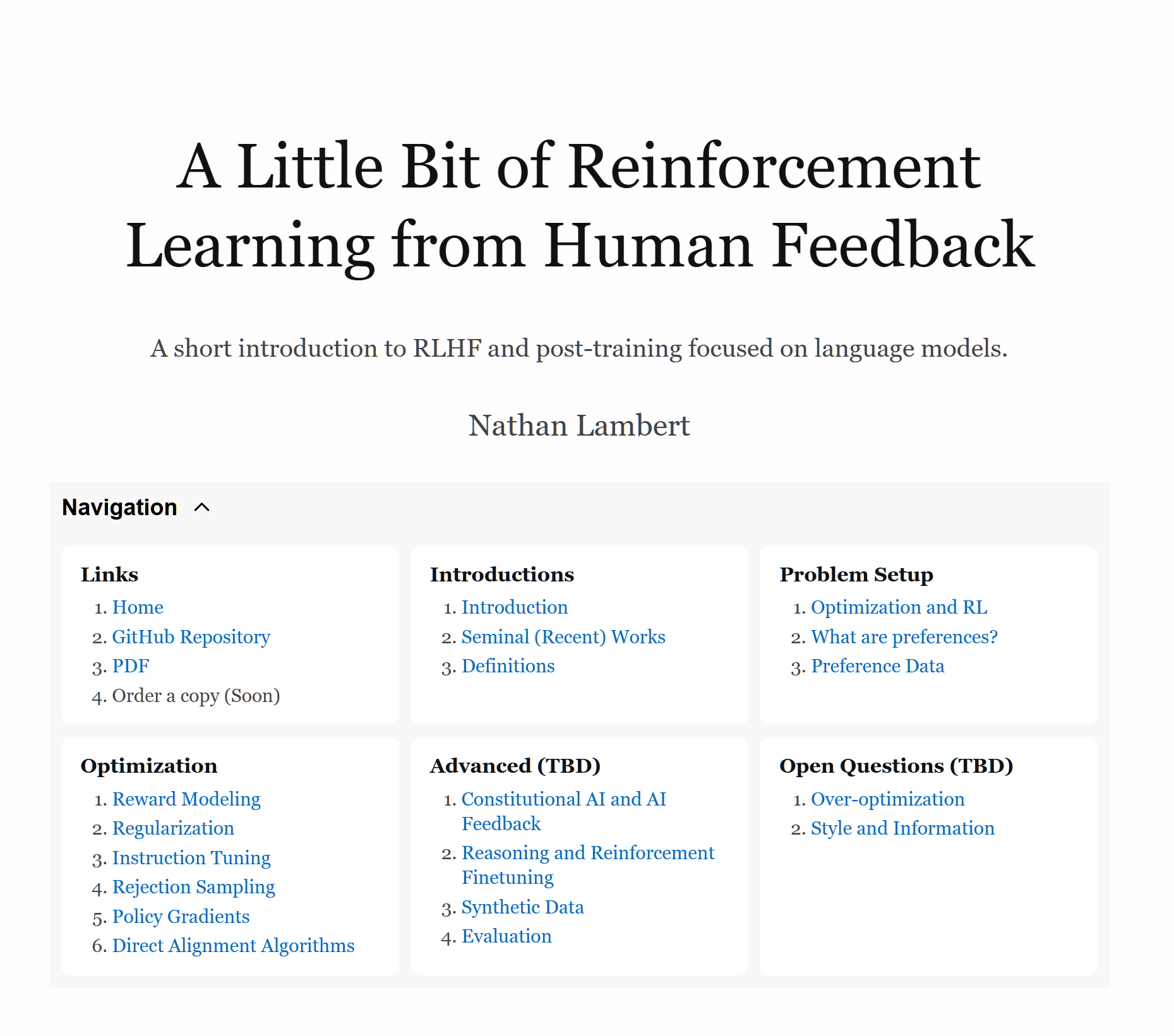 电子书 A Little Bit of Reinforcement Learni