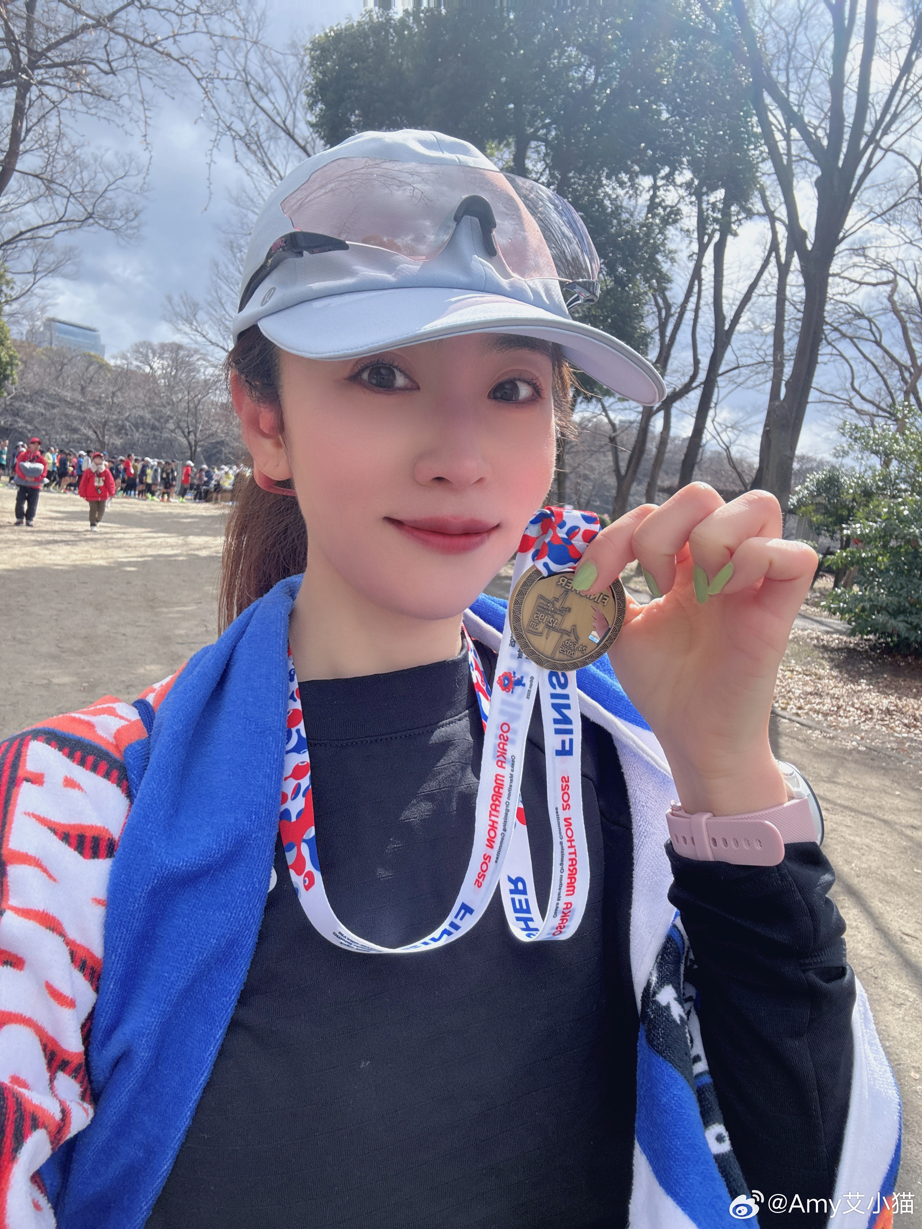 大阪马拉松成功PB6分钟跑进330✌🏻✅net time3:24:00去年11