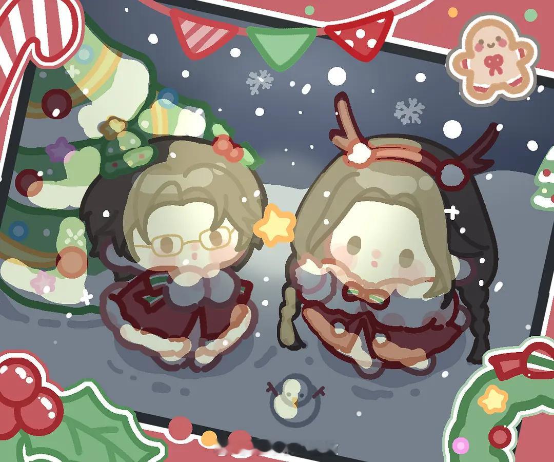 🐆🐱真的萌翻了~圣诞🎄快乐捏！超可爱的动画呀~[抓狂][舔屏][舔屏][舔