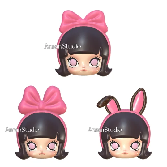 Molly系列2D出风口、冰箱贴【硅胶模具】