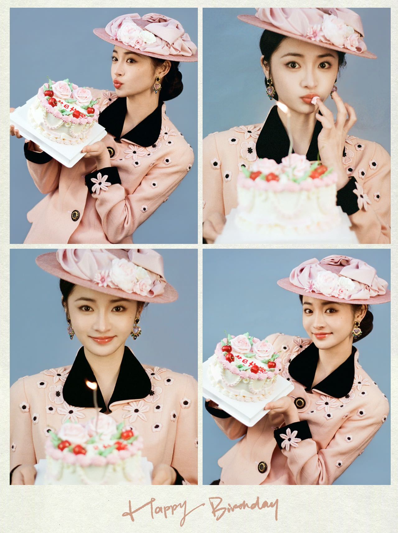 周洁琼内娱留洋千金又上新了 周洁琼把“红粉佳人”焊在了身上！小礼帽+复古相册的搭