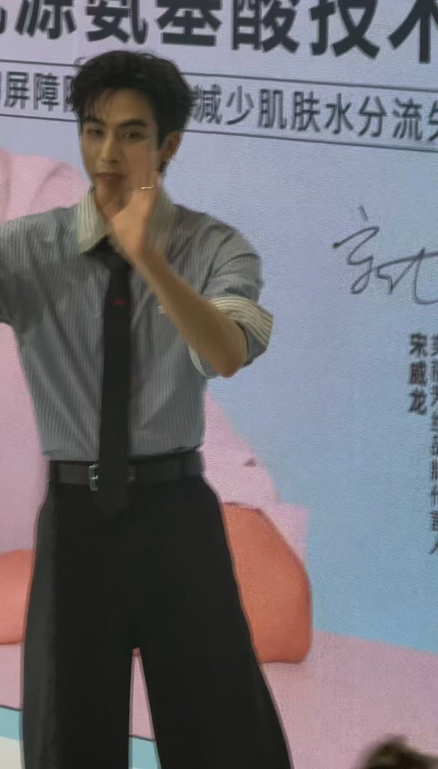 亲眼见到宋威龙的震撼宋威龙粉丝号召力 他站在那里就是风景线，少年感与绅士气质奇妙
