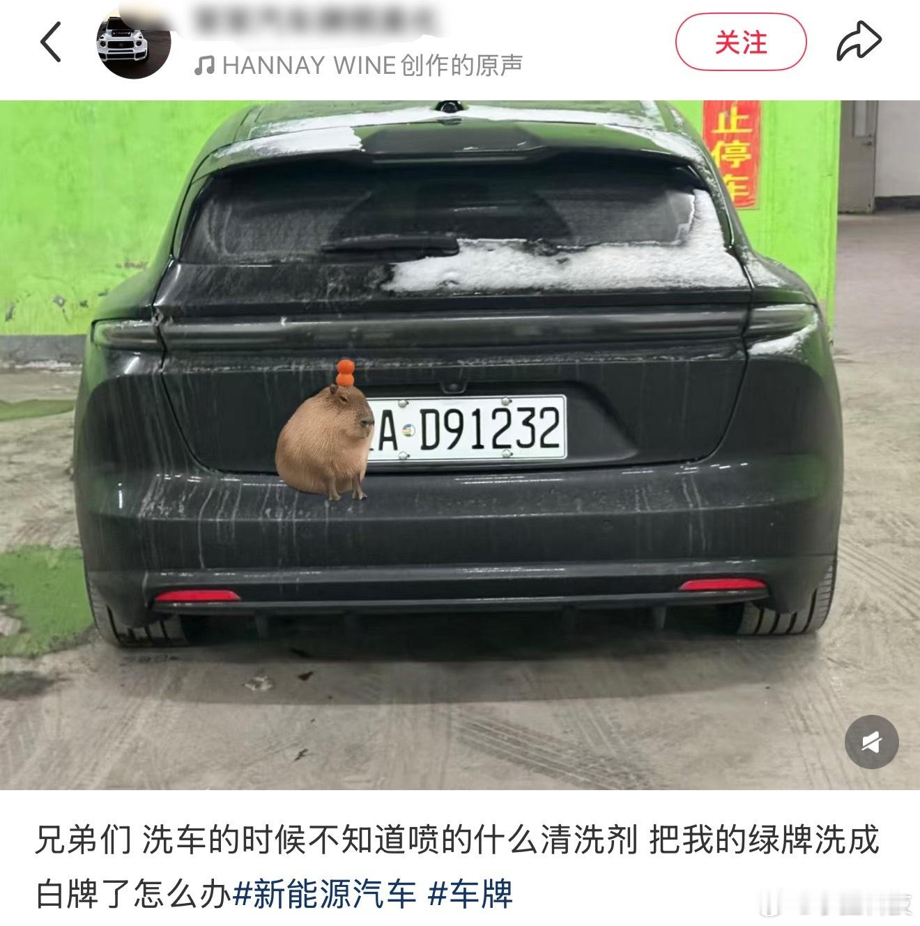 多地新能源车牌绿色变白色没想到还有专门做这种牌照美化的，绿变白，还能把颜色变淡…