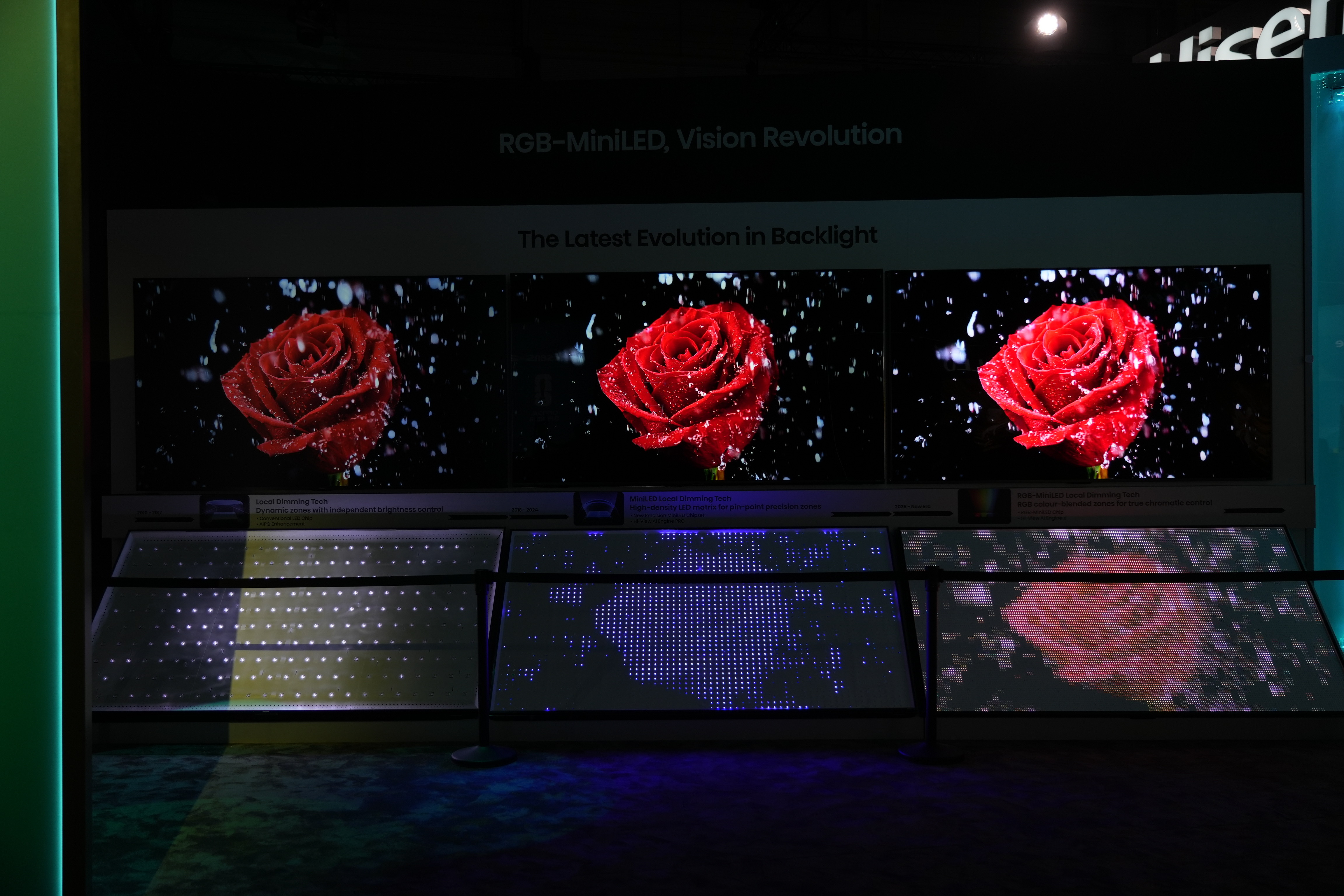 在德国 IFA 展上，海信 RGB-Mini LED 电视新品 U7S Pro 