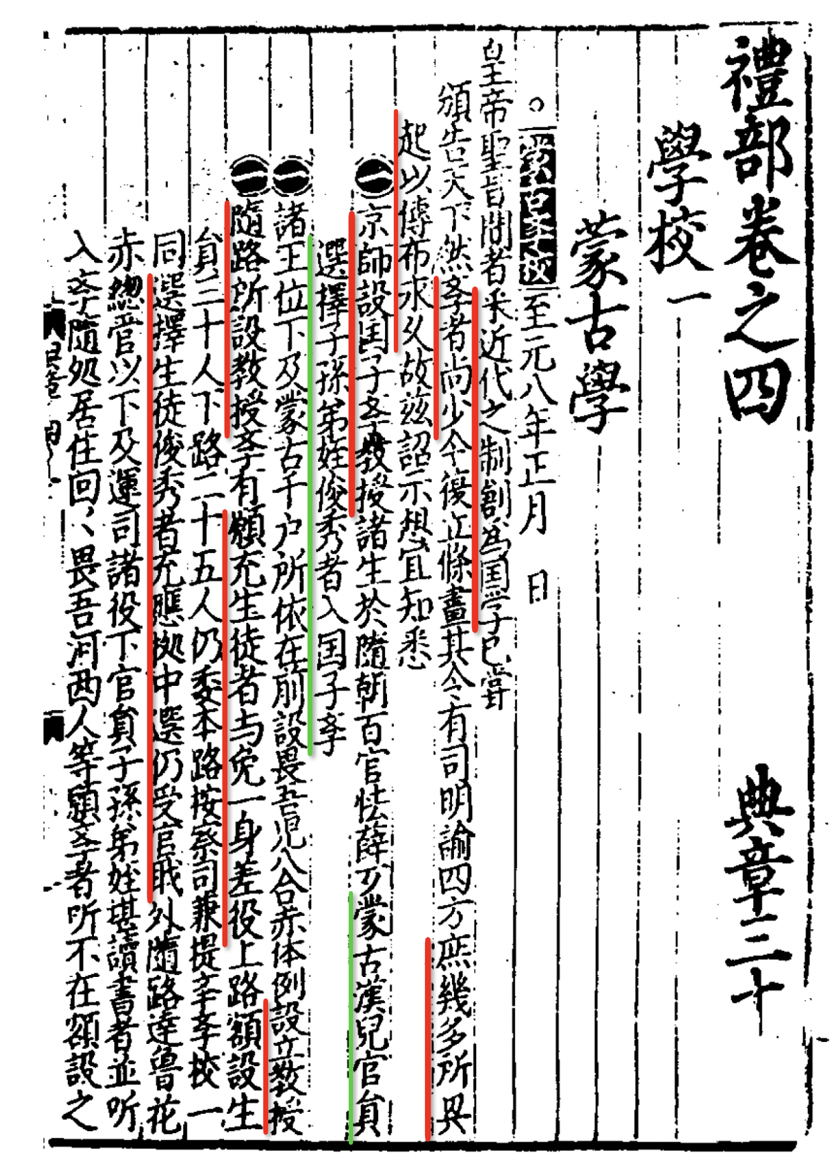 「元典章」中的「学校」有许多和我们现在认知很不一样的地方1. 从元代设立的学校来