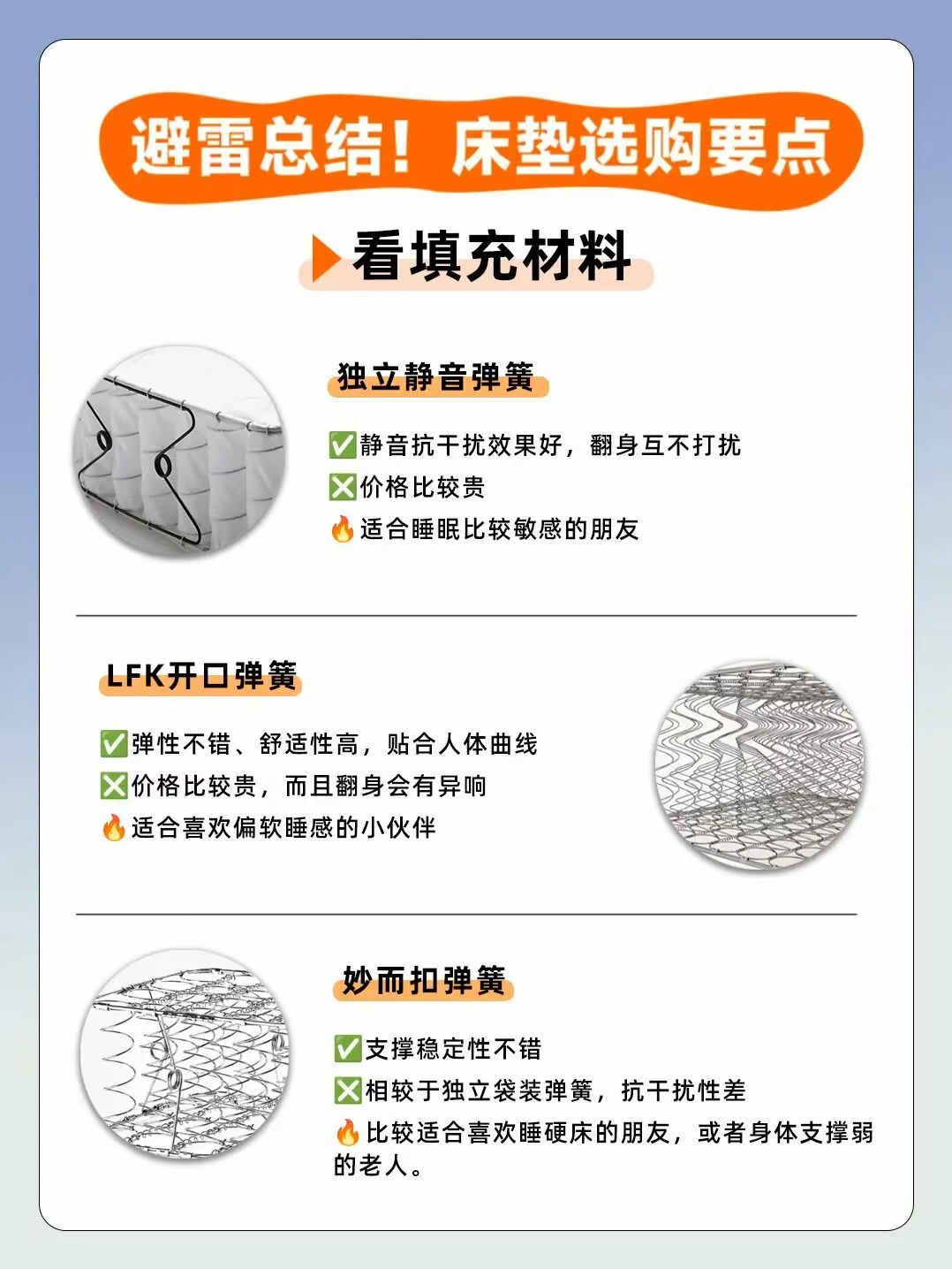 避雷总结！床垫选购要点！