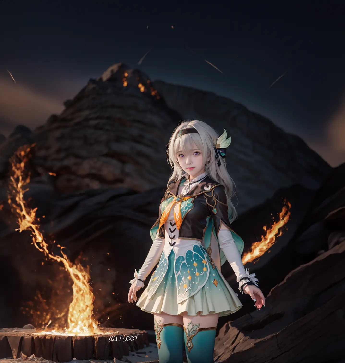 崩坏星穹铁道 流萤。流萤啊～等了我好久啊～抽到手，直接拉满～