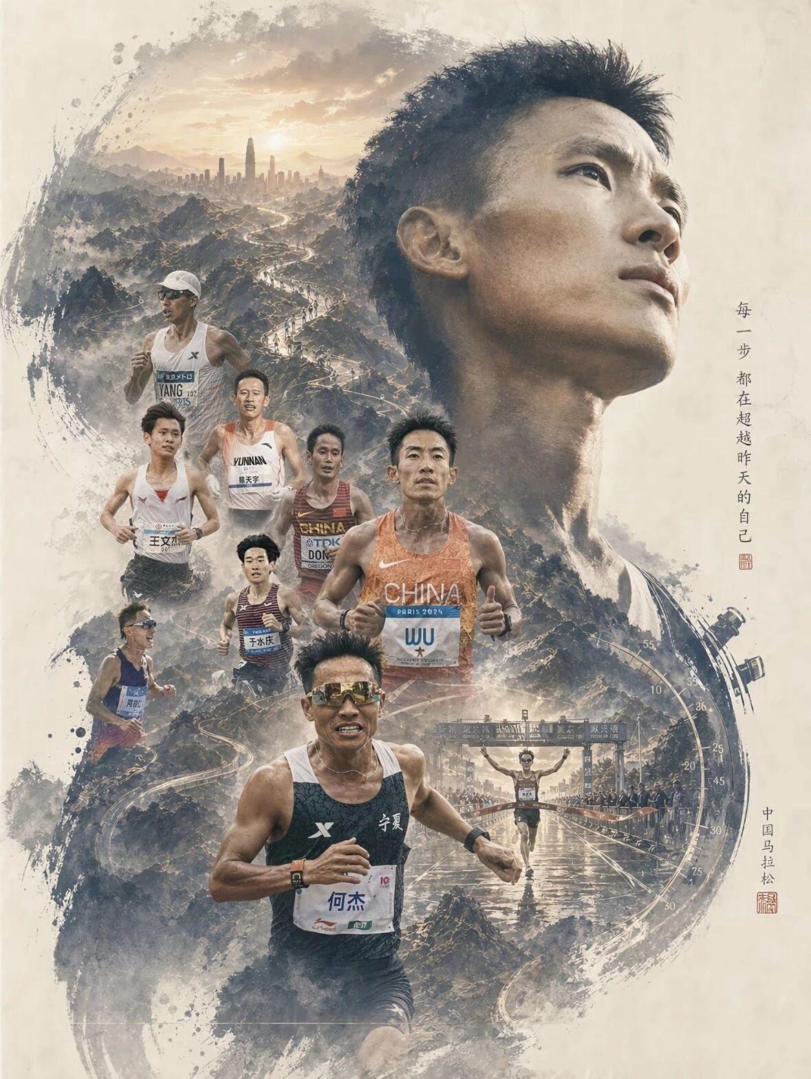 中国马拉松令人动容的，从来不只有PB成绩。
有人拼命突破极限，一秒一秒刷新国内纪