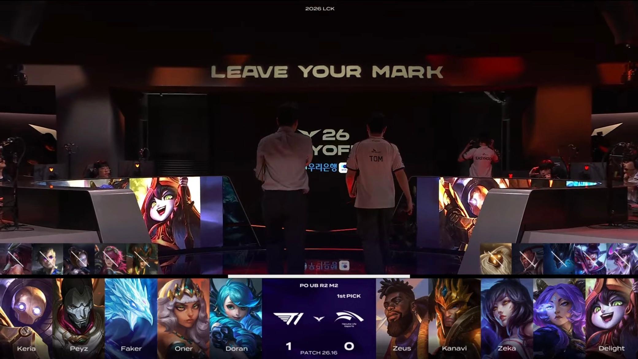 【2026LCK 季后赛】 GAME 02 vs HLE第二局BP如下T1[超话