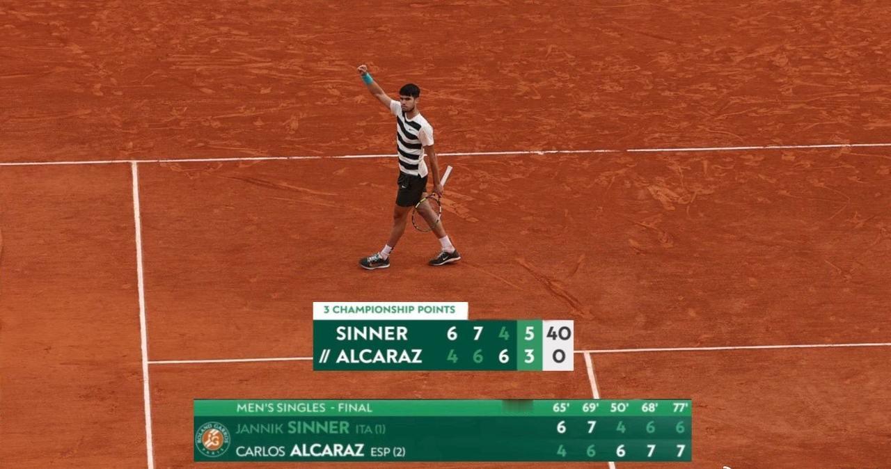 阿尔卡拉斯不愧是逆转之王！他在大满贯有哪些神奇逆转？本届澳网半决赛逆转兹维列夫，