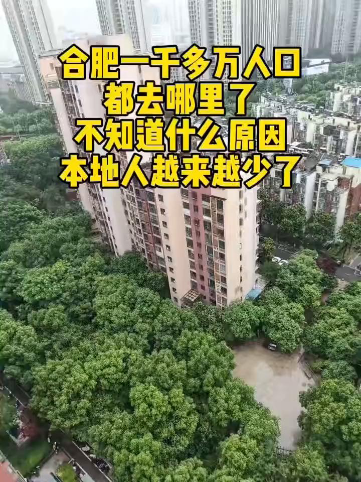 合肥一千多万人口都去哪里了？不知道什么原因，本地人越来越少了。