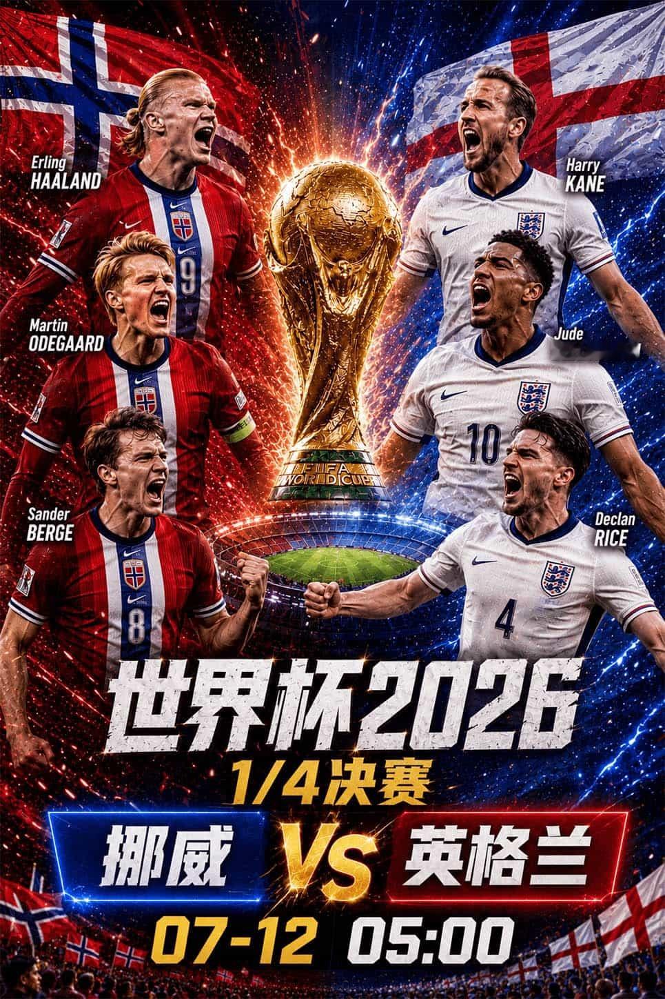 美加墨世界杯 🔥 神锋王座之争：哈兰德 vs 凯恩本场比赛最大的看点莫过于世界