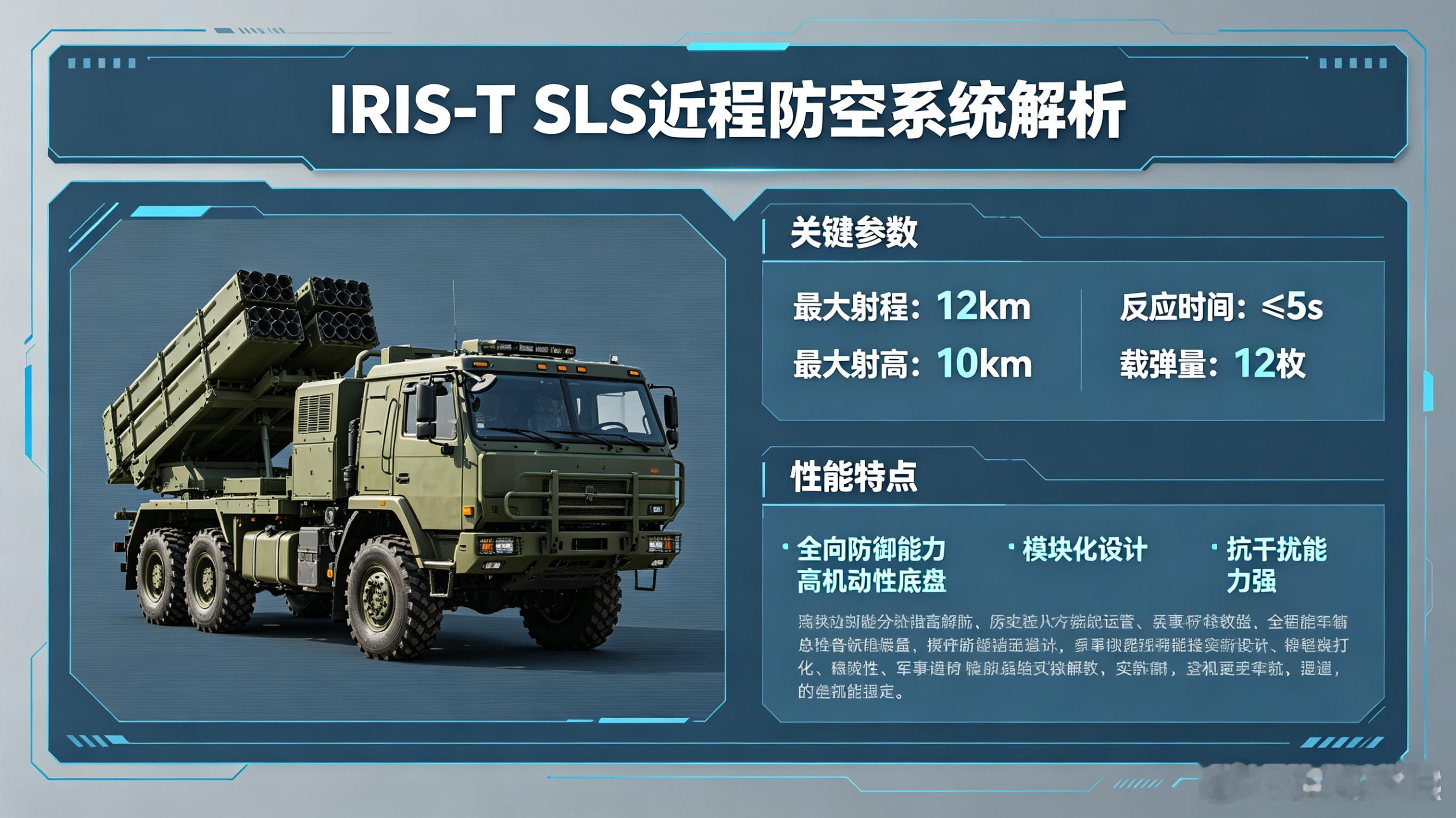 每天认识一件兵器每天认识一件兵器——IRIS-T SLS近程地空导弹系统今天聊聊