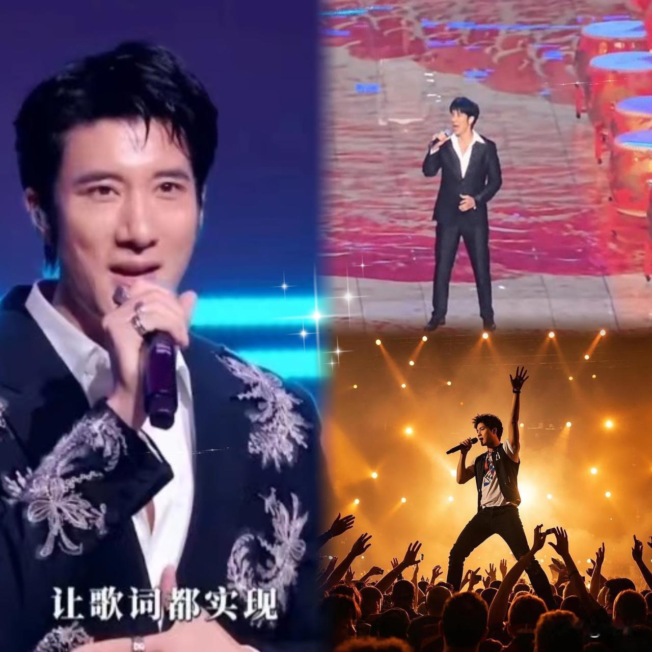 “湾区升明月”的舞台上，
王力宏这回遇上突发状况。

开场没几秒，现场节奏出现混