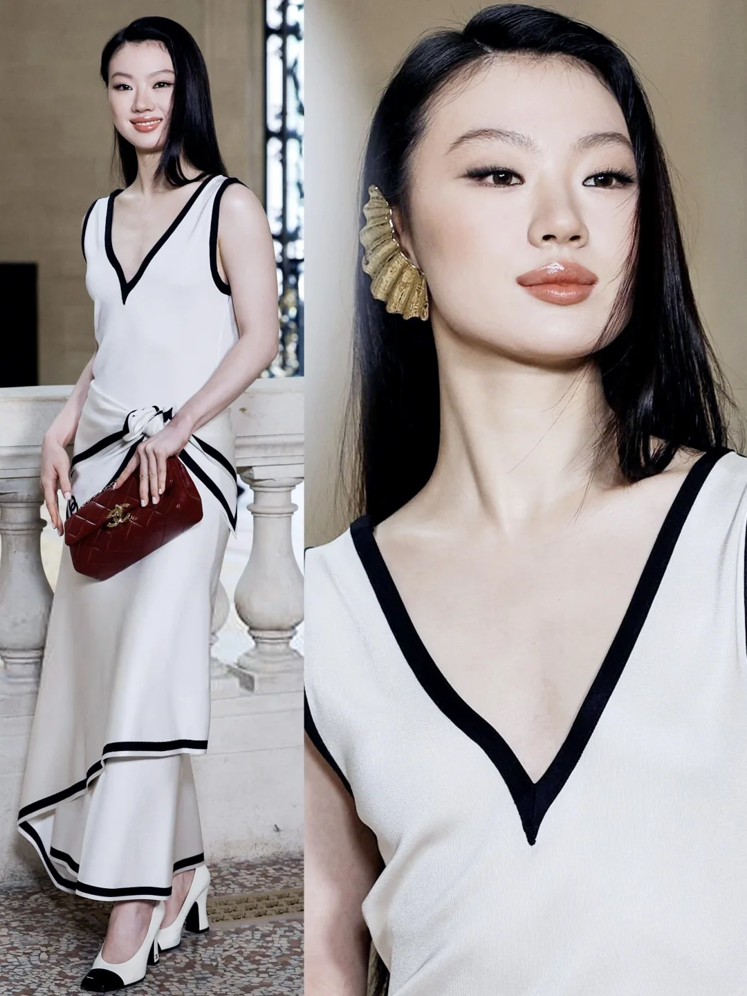 单依纯出席香奈儿高定秀，好漂亮的纯妹妹