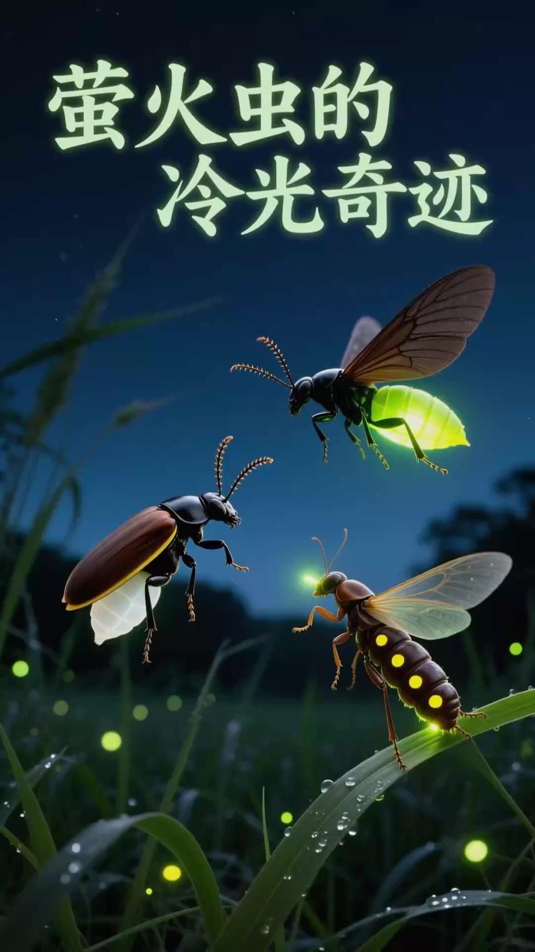 萤火虫的冷光奇迹
       夏日夜晚，萤火虫堪称最浪漫的存在。其发出的冷光，