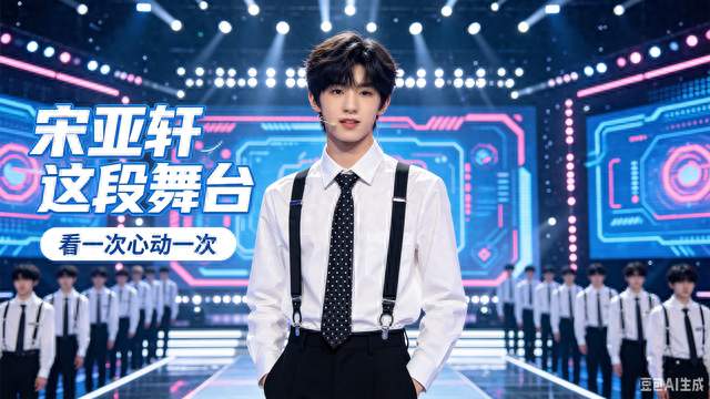 宋亚轩这段舞台，看一次心动一次